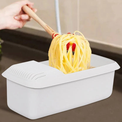 Pasta Microwave Cooker with Built In Strainer and Handles