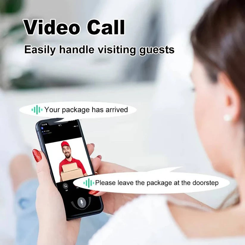 1080P HD Wi-Fi Video Doorbell with Two Way Audio and Cloud Storage
