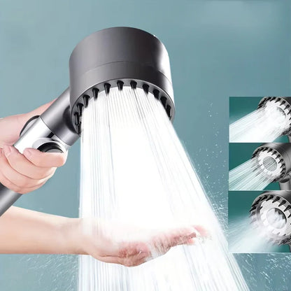 Filtered Adjustable Pressure Shower Head with Multiple Spray Modes