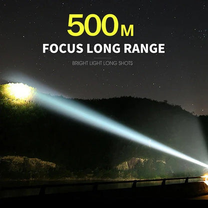 Outdoor Water-Resistant LED Flashlight with Bright Illumination