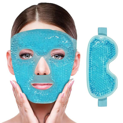 Reusable Gel Eye and Face Mask for Hot and Cold Cooling Wrap Use