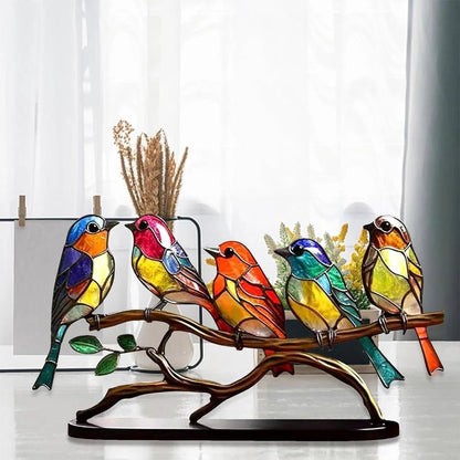 Bird Silhouette Window Cling Suncatcher for Home Decor