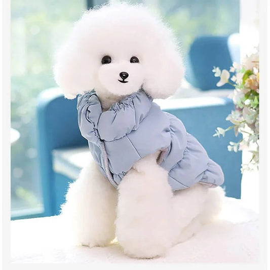 Winter Jacket with Integrated Leash Ring for Dog and Cat