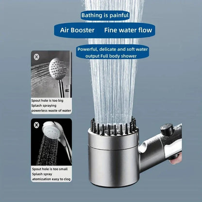 Filtered Adjustable Pressure Shower Head with Multiple Spray Modes