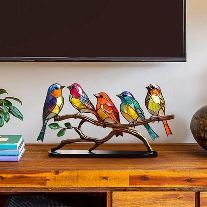 Bird Silhouette Window Cling Suncatcher for Home Decor