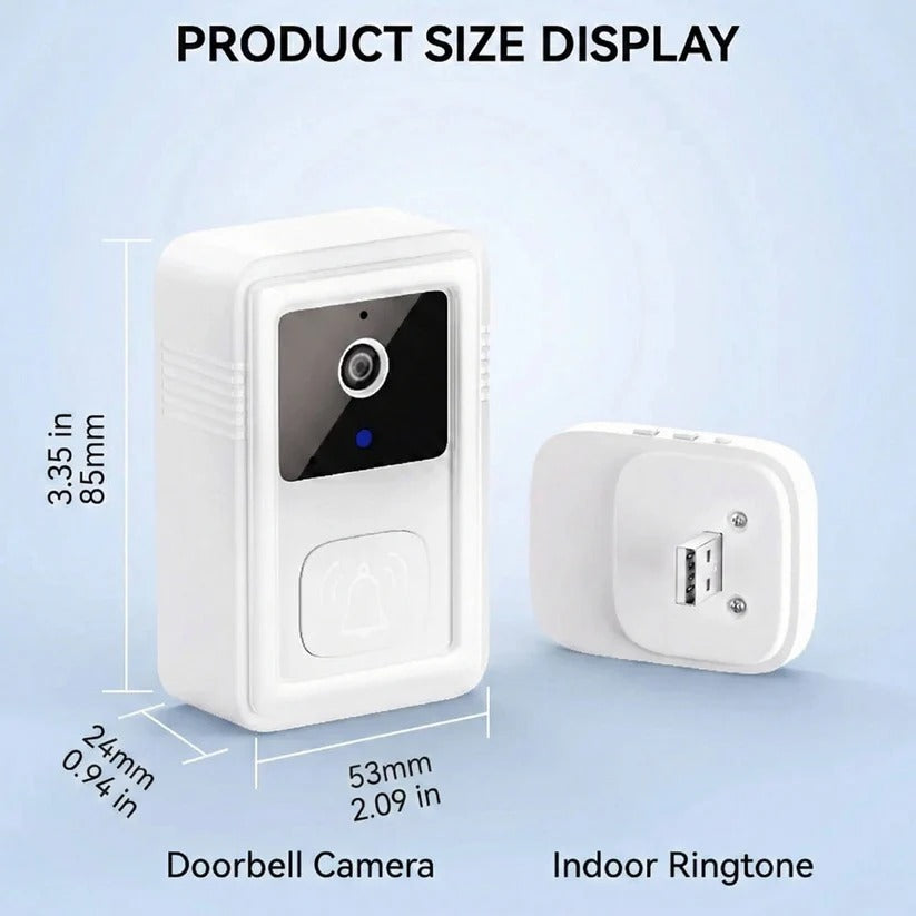 1080P HD Wi-Fi Video Doorbell with Two Way Audio and Cloud Storage