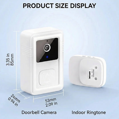1080P HD Wi-Fi Video Doorbell with Two Way Audio and Cloud Storage