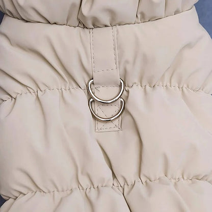 Winter Jacket with Integrated Leash Ring for Dog and Cat