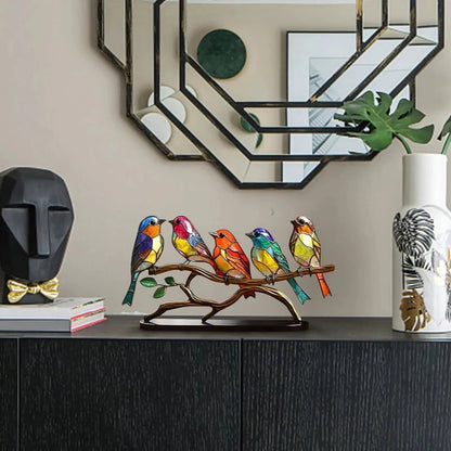 Bird Silhouette Window Cling Suncatcher for Home Decor