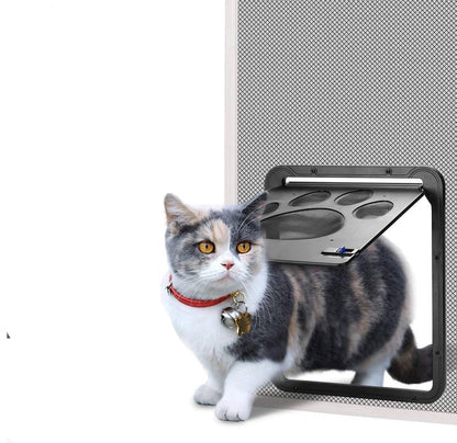 Pet Screen Door Insert with Mesh Flap for Dogs and Cats