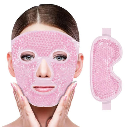 Reusable Gel Eye and Face Mask for Hot and Cold Cooling Wrap Use