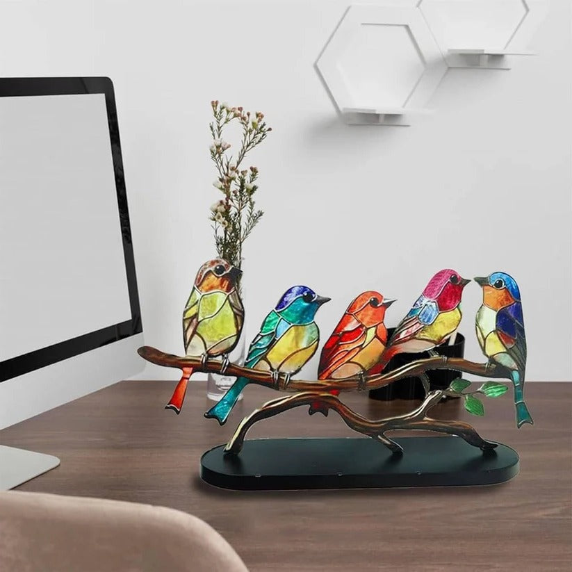 Bird Silhouette Window Cling Suncatcher for Home Decor