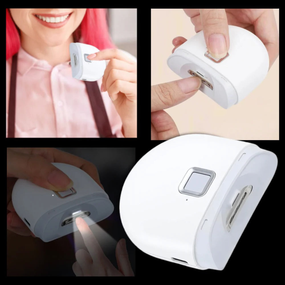 Electric Nail Clipper with Automatic Grinder, Built In Light and Two Speed Settings