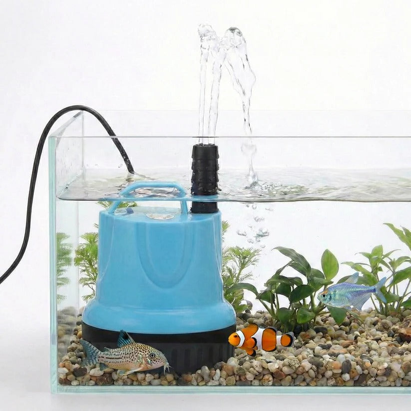 Submersible Aquarium Water Pump with Built In Filter for Fish Tank