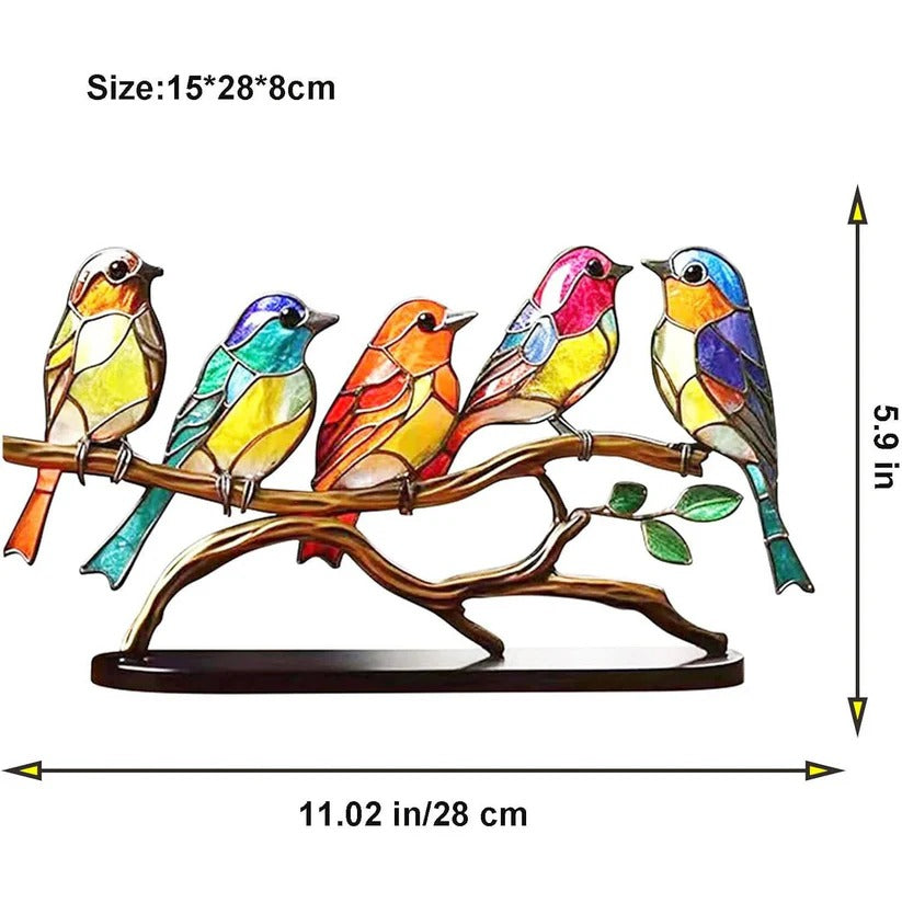 Bird Silhouette Window Cling Suncatcher for Home Decor