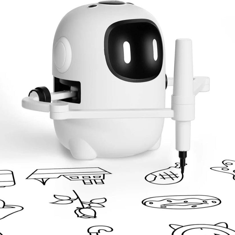 Voice Interactive Drawing Robot Art Toy with 150 Activity Cards for Kids