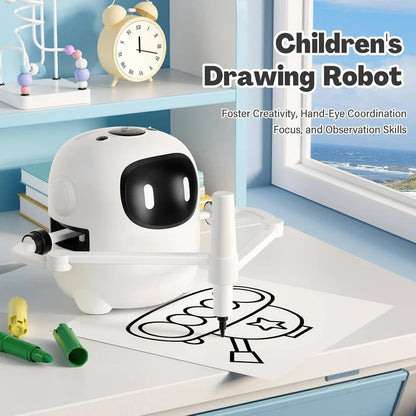 Voice Interactive Drawing Robot Art Toy with 150 Activity Cards for Kids