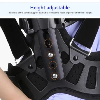 Adjustable Back Support Brace with Height Control and Posture Support