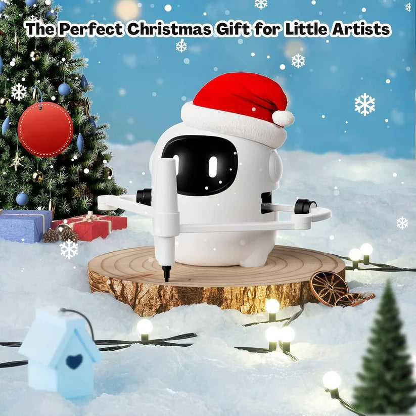 Voice Interactive Drawing Robot Art Toy with 150 Activity Cards for Kids
