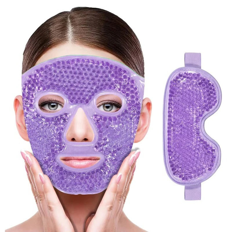 Reusable Gel Eye and Face Mask for Hot and Cold Cooling Wrap Use