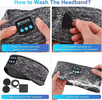 Wireless Sleep Headband and Sports Headphones for Workouts