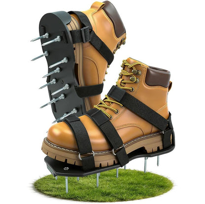 Spike Sole Grass Aerating Sandals with Adjustable Hook and Loop Fastening