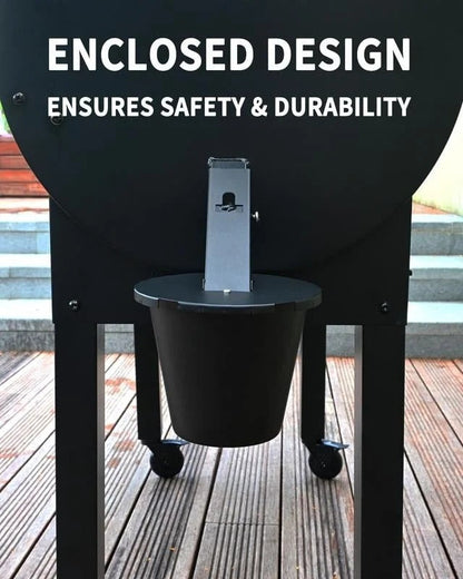 Grill Grease Collector with Reusable Liner and Fitted Lid for 1.6in Spouts
