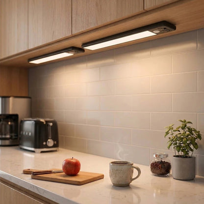 Rechargeable Magnetic Under Cabinet Lights with Motion Sensor, Set of 2