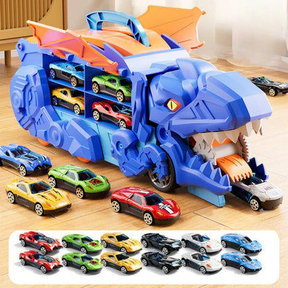 Dinosaur Toy Truck for Kids with Pull Back Action