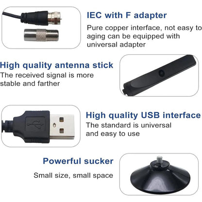 Amplified Indoor Digital TV Antenna for Local Channel Reception