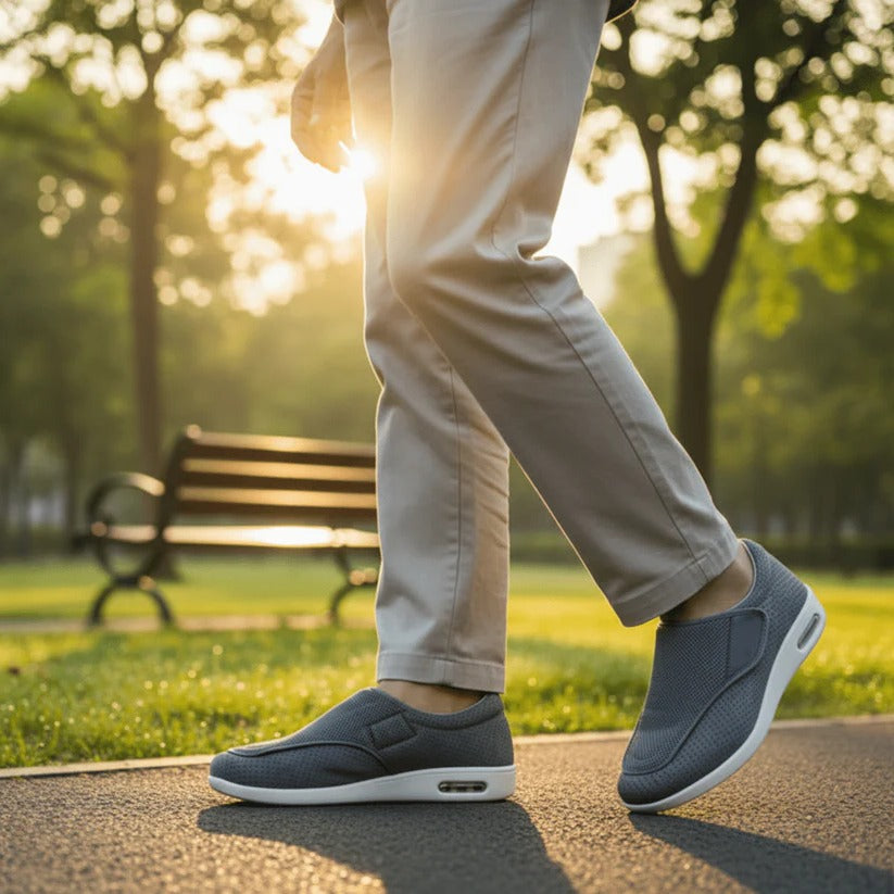 Slip On Walking Shoes with Extra Wide Fit and Memory Foam Cushioning