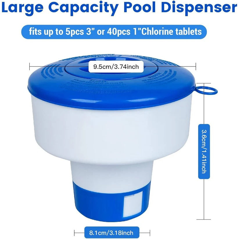 Adjustable Pool Chemical Floater for Pools Spas and Hot Tubs