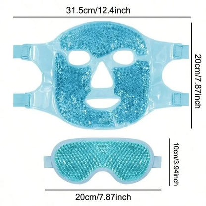 Reusable Gel Eye and Face Mask for Hot and Cold Cooling Wrap Use