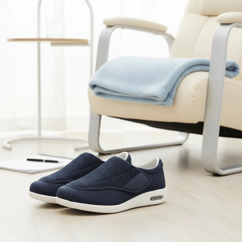 Slip On Walking Shoes with Extra Wide Fit and Memory Foam Cushioning