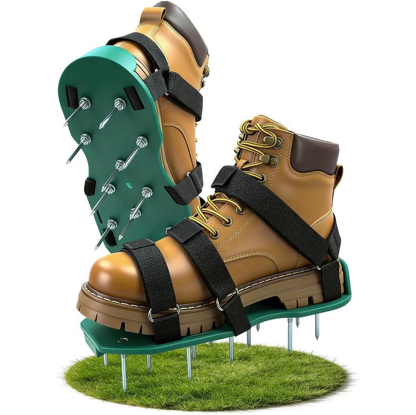 Spike Sole Grass Aerating Sandals with Adjustable Hook and Loop Fastening