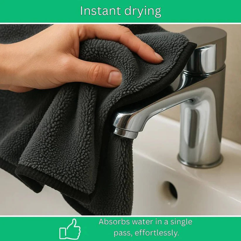 Microfiber Cleaning Cloth 1200 GSM for Glass and Kitchen