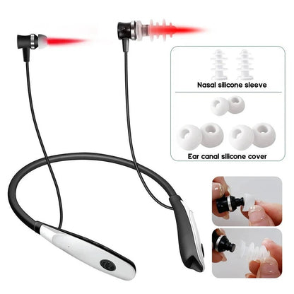 Rechargeable 650nm Red Light Device with Dual Ear and Nasal Probes