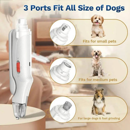 Rechargeable Dog and Cat Nail Grinder with Low Noise Operation