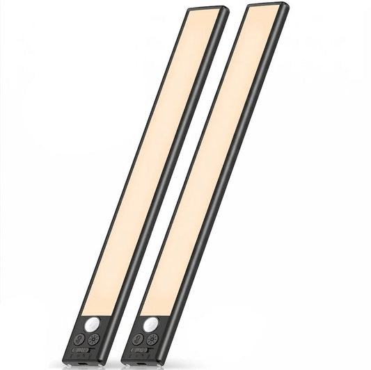 Rechargeable Magnetic Under Cabinet Lights with Motion Sensor, Set of 2