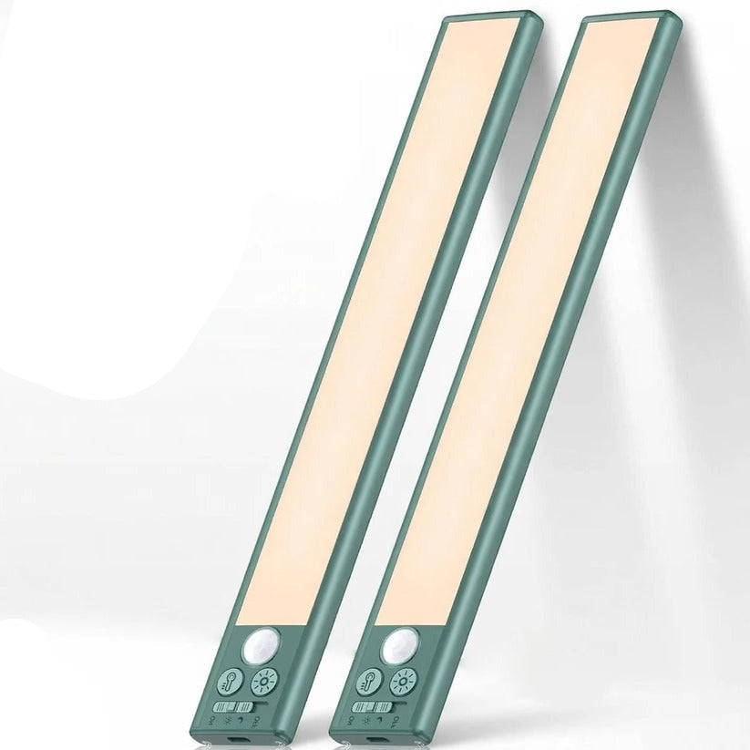 Rechargeable Magnetic Under Cabinet Lights with Motion Sensor, Set of 2