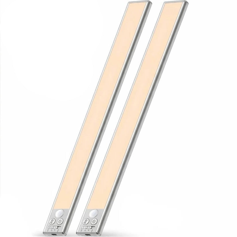 Rechargeable Magnetic Under Cabinet Lights with Motion Sensor, Set of 2