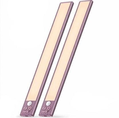 Rechargeable Magnetic Under Cabinet Lights with Motion Sensor, Set of 2