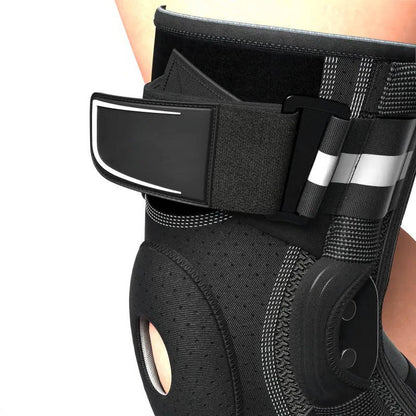 Knee Compression Sleeve with Lateral Stabilizers for Running and Basketball Support