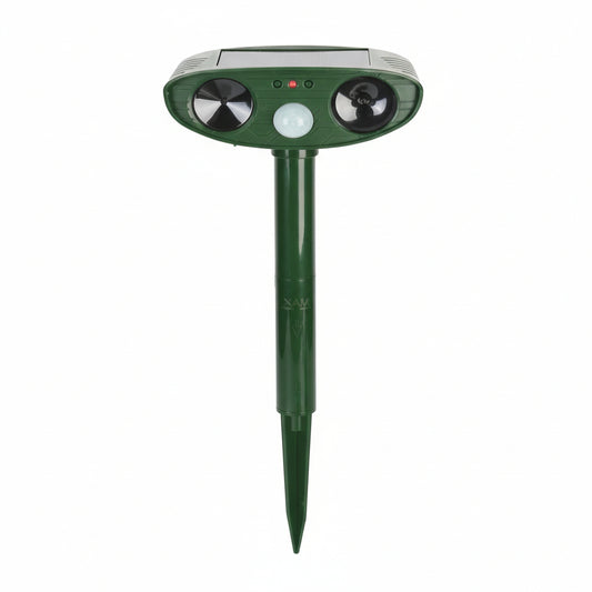 Solar Powered Ultrasonic Chipmunk Repeller for Outdoor Use