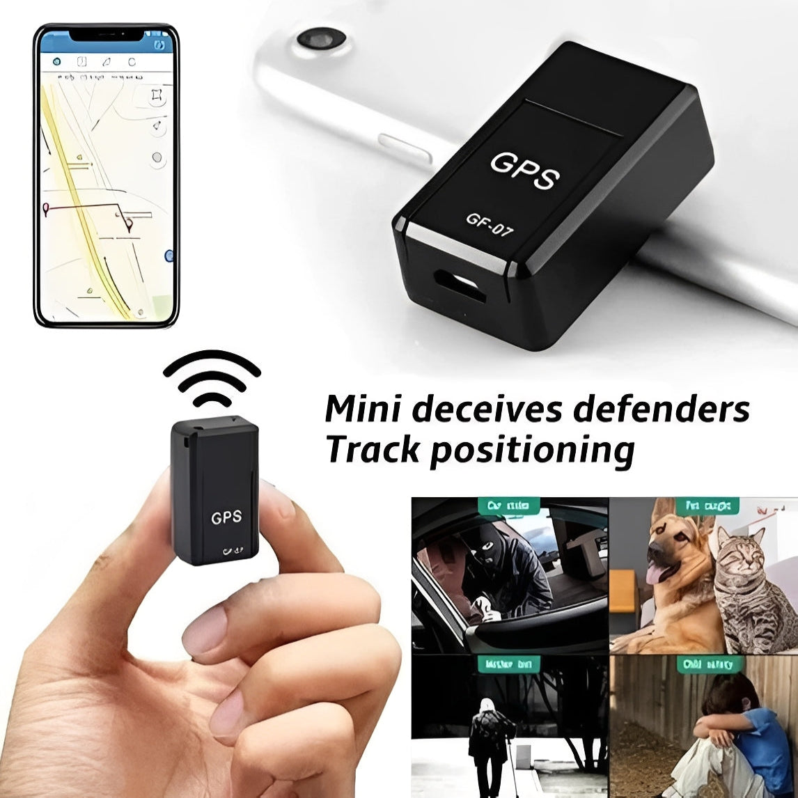 Mini Magnetic GPS Tracker for Worldwide Real Time Location Tracking