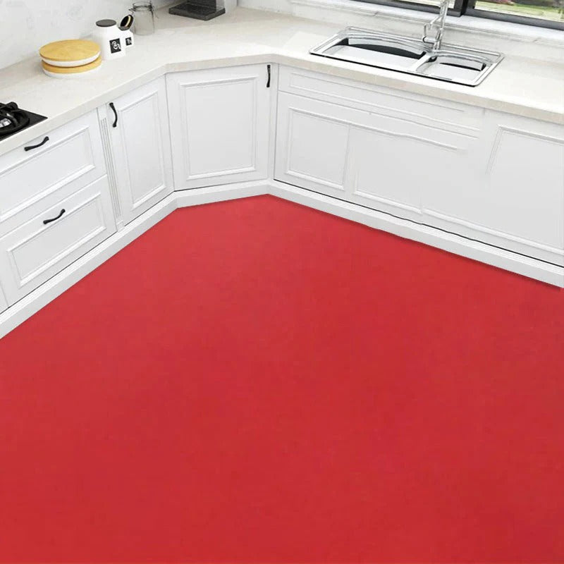 Vinyl Peel and Stick Floor Tile for Kitchens Bathrooms and Rentals, 79 x 19.5 Inches
