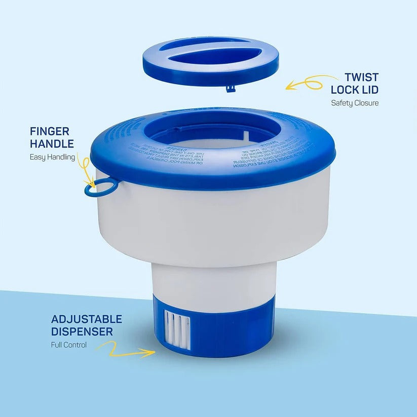Adjustable Pool Chemical Floater for Pools Spas and Hot Tubs