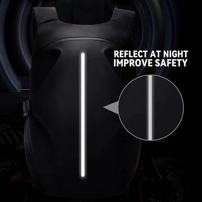 Motorcycle Helmet Backpack 40L with Laptop Pocket and Reflective Strips