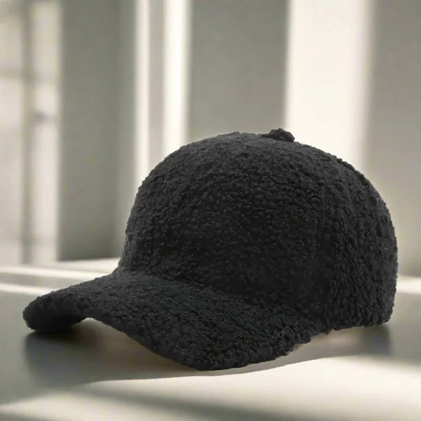 Teddy Fabric Adjustable Hat for Fall and Winter Casual Wear