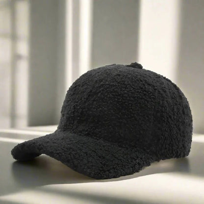 Teddy Fabric Adjustable Hat for Fall and Winter Casual Wear